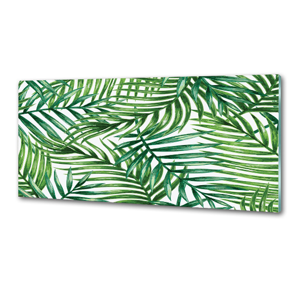 Kitchen splashback Palm leaves