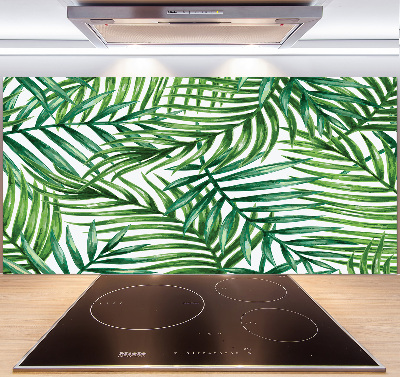 Kitchen splashback Palm leaves