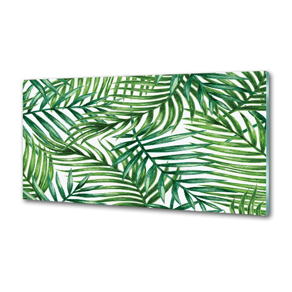 Kitchen splashback Palm leaves