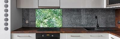 Kitchen splashback Palm leaves