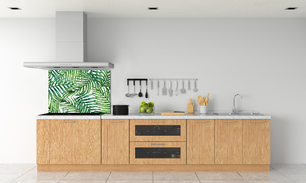 Kitchen splashback Palm leaves