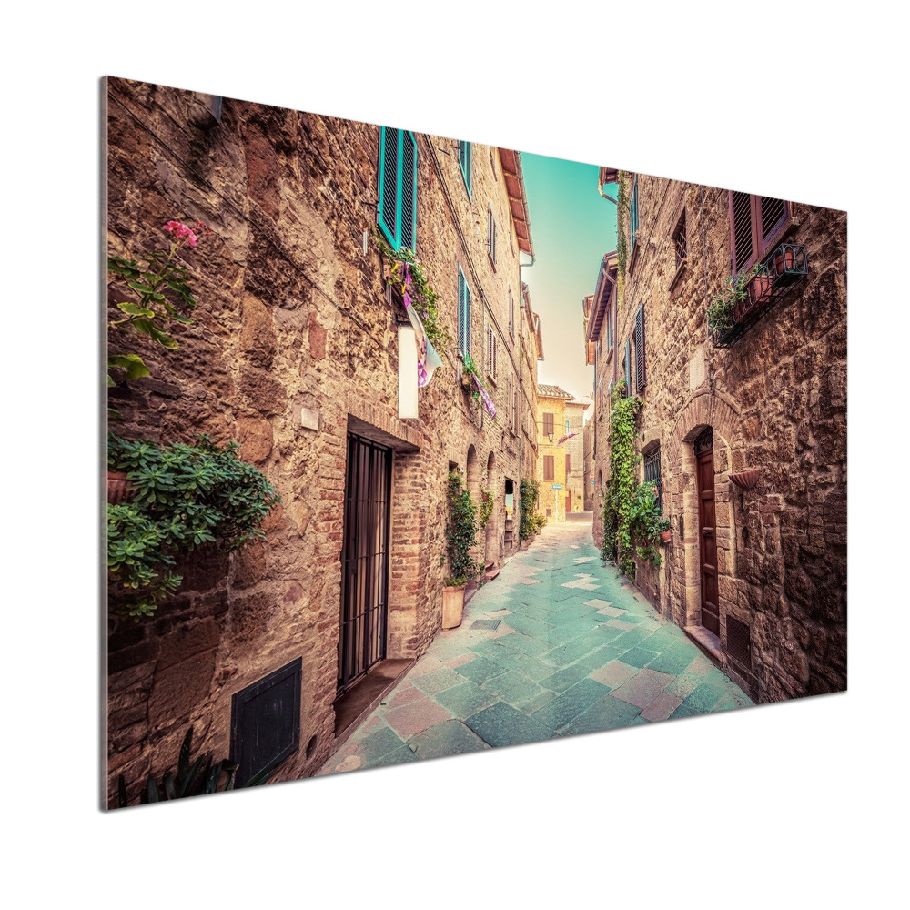 Hob splashback Italian streets