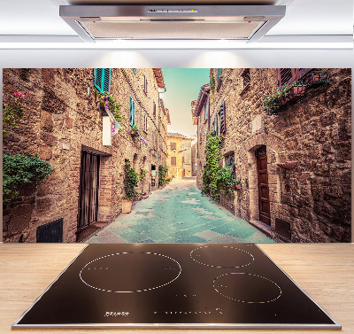 Hob splashback Italian streets