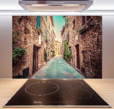 Hob splashback Italian streets