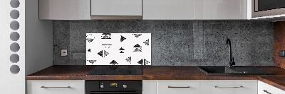 Cooker splashback Triangles