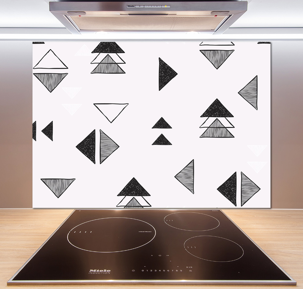 Cooker splashback Triangles