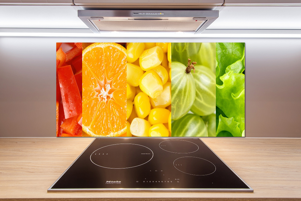 Cooker splashback Fruits and vegetables