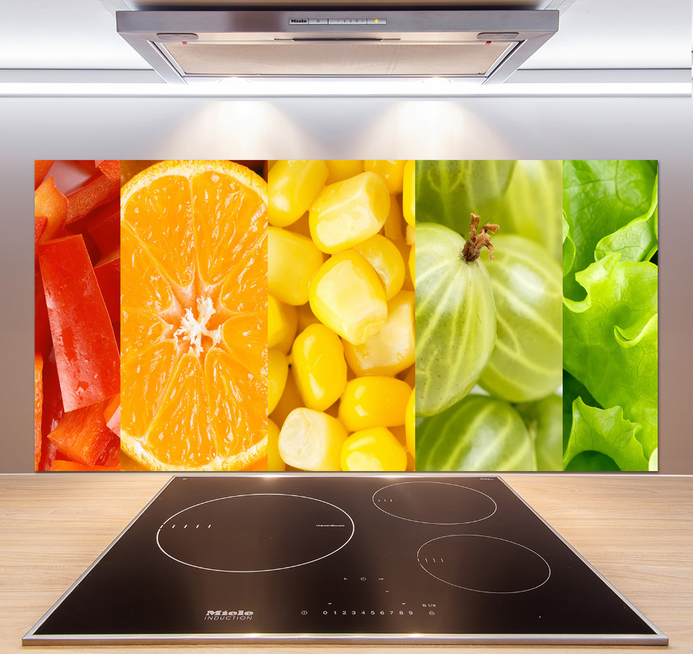 Cooker splashback Fruits and vegetables