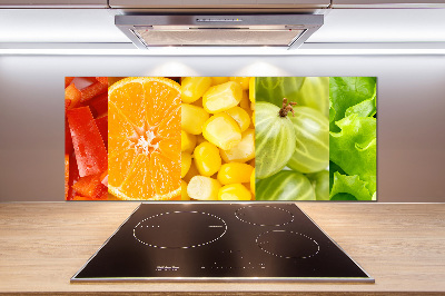 Cooker splashback Fruits and vegetables