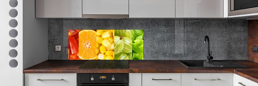 Cooker splashback Fruits and vegetables