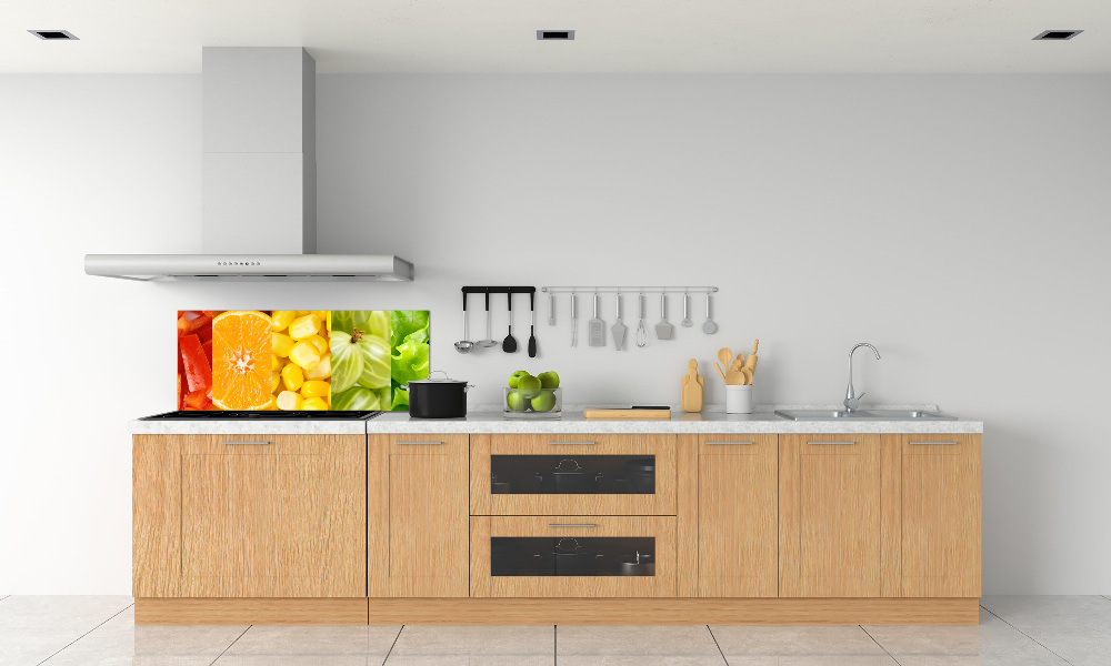 Cooker splashback Fruits and vegetables