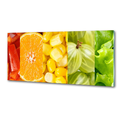 Cooker splashback Fruits and vegetables