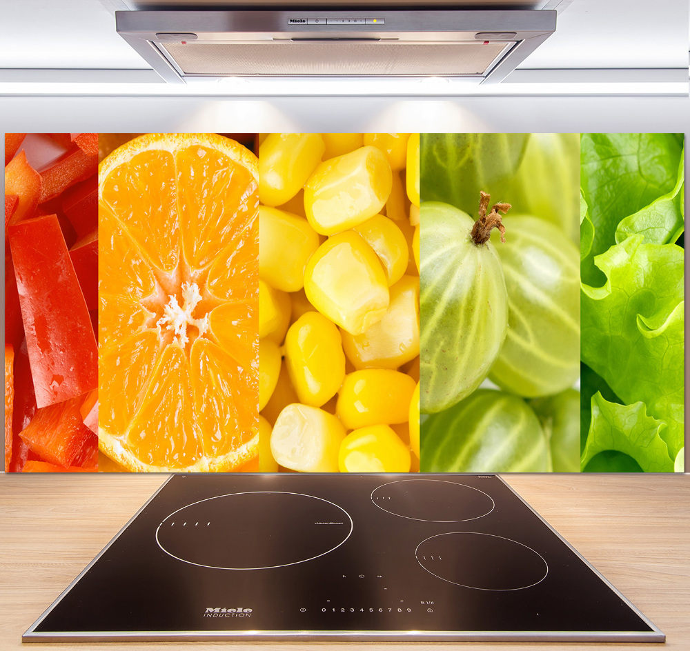 Cooker splashback Fruits and vegetables