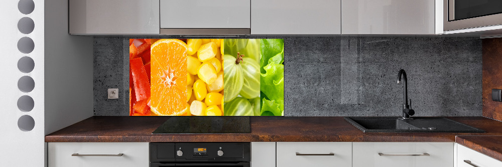 Cooker splashback Fruits and vegetables