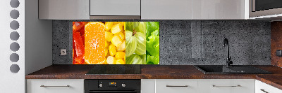 Cooker splashback Fruits and vegetables