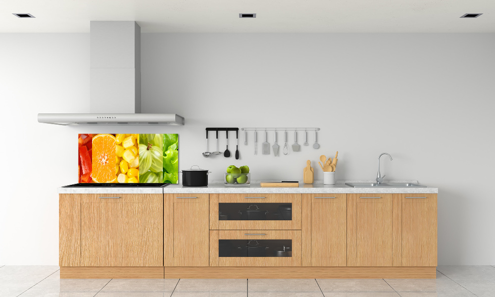 Cooker splashback Fruits and vegetables