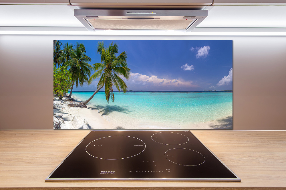 Cooker splashback Panorama of the beach