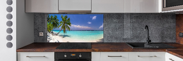 Cooker splashback Panorama of the beach