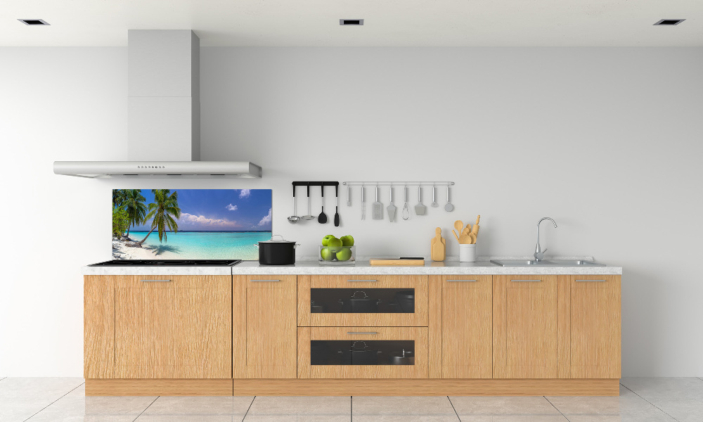 Cooker splashback Panorama of the beach