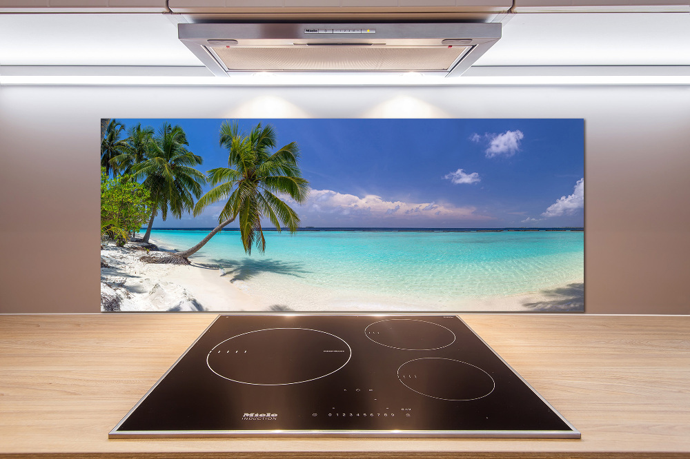 Cooker splashback Panorama of the beach