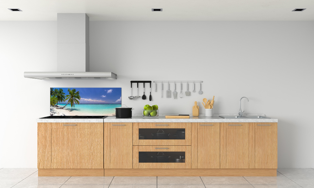 Cooker splashback Panorama of the beach