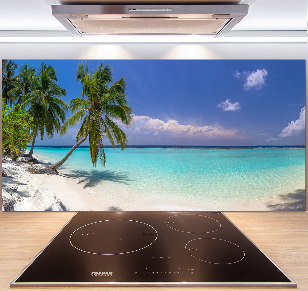 Cooker splashback Panorama of the beach