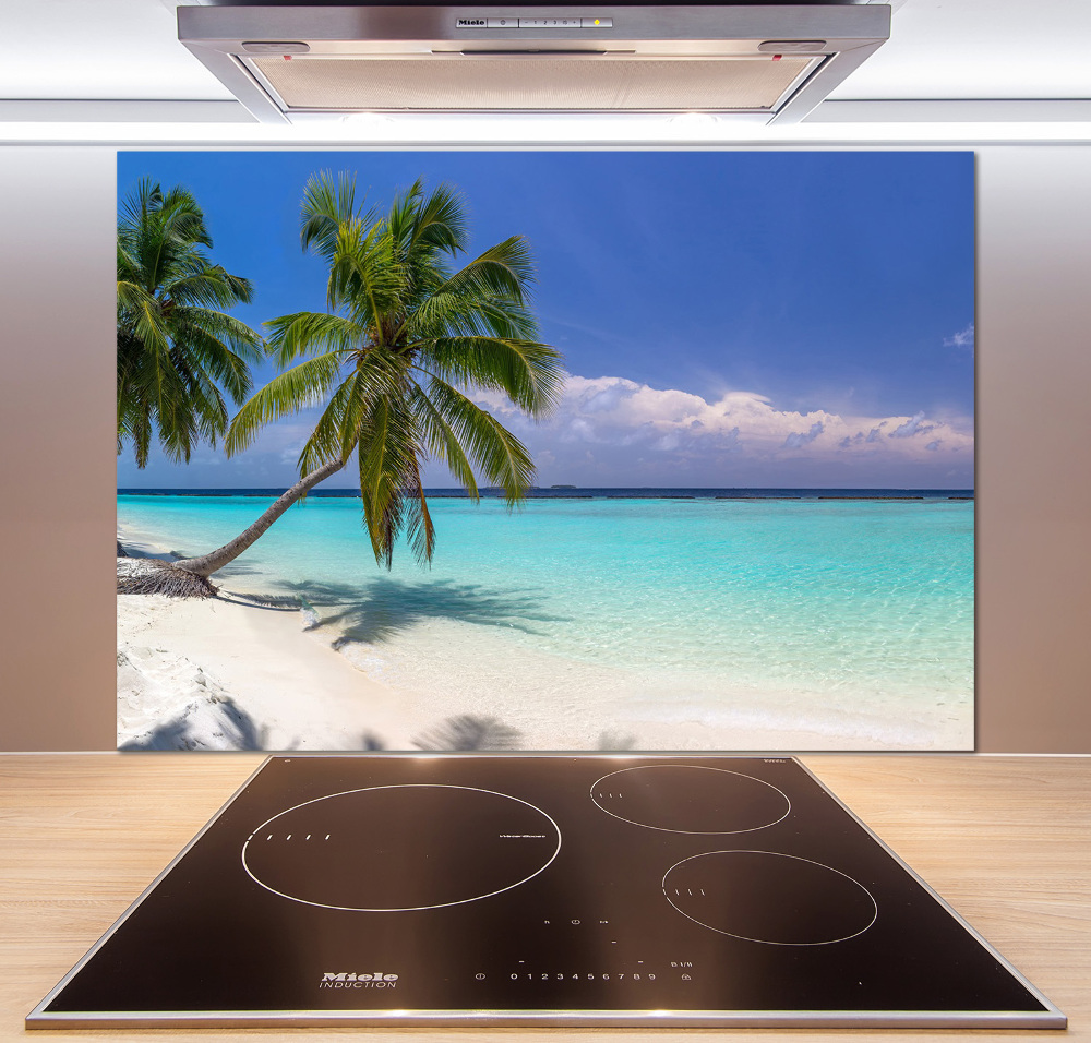 Cooker splashback Panorama of the beach