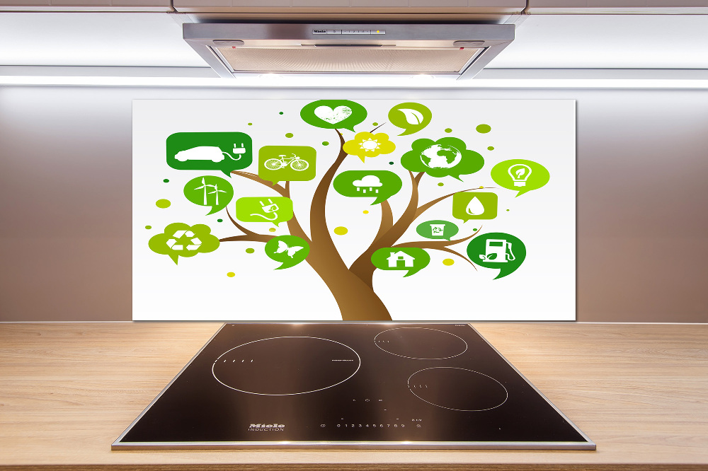 Kitchen splashback Ecological tree