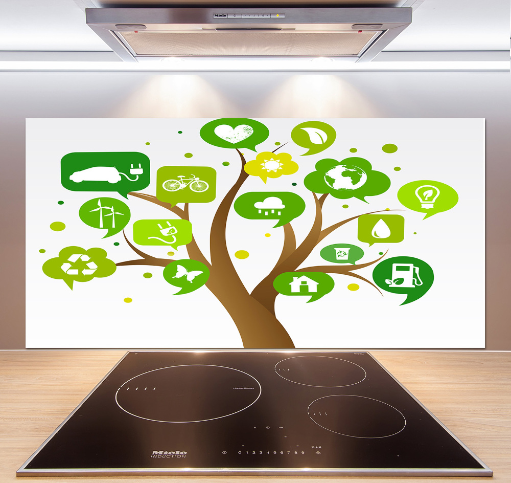 Kitchen splashback Ecological tree