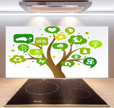 Kitchen splashback Ecological tree