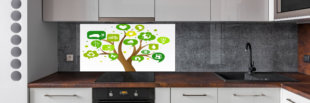 Kitchen splashback Ecological tree