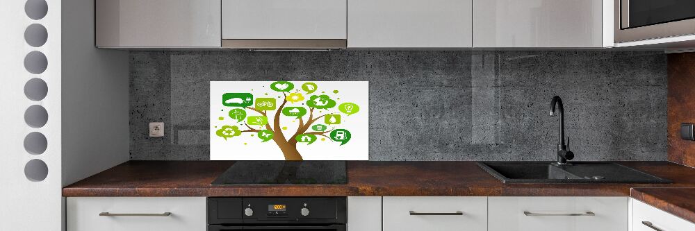 Kitchen splashback Ecological tree