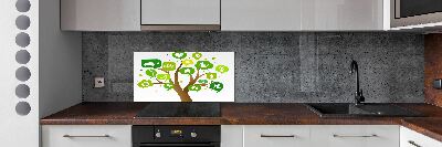 Kitchen splashback Ecological tree