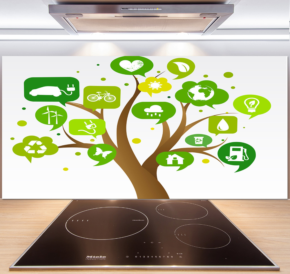 Kitchen splashback Ecological tree