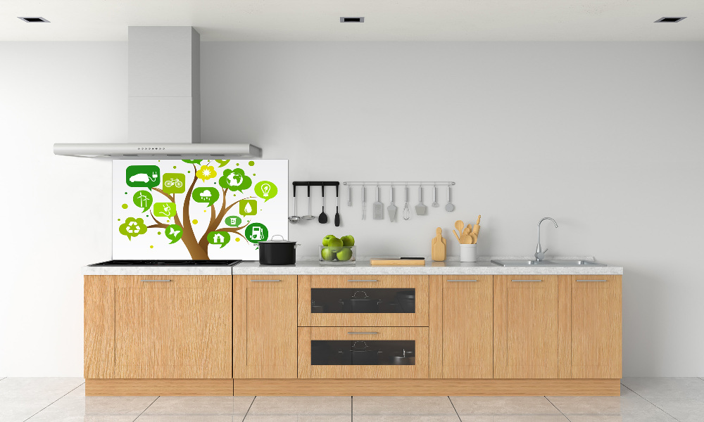 Kitchen splashback Ecological tree