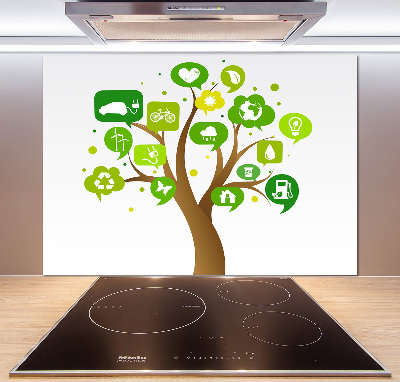 Kitchen splashback Ecological tree