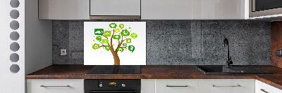 Kitchen splashback Ecological tree