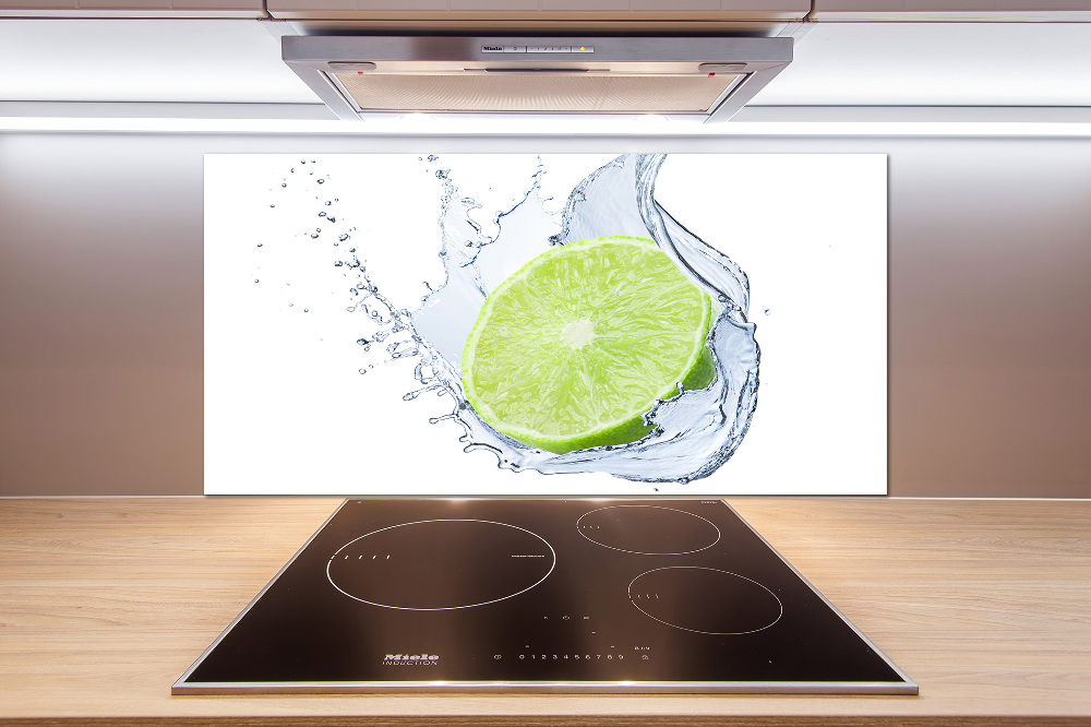 Cooker splashback Lime