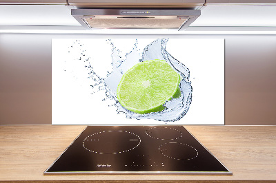 Cooker splashback Lime