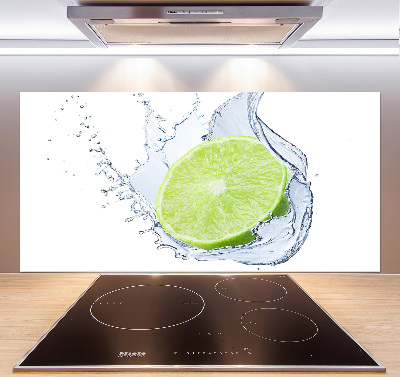 Cooker splashback Lime