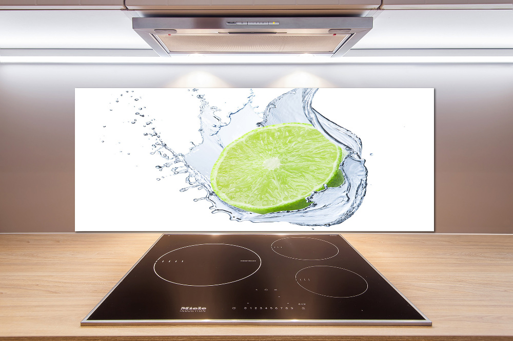 Cooker splashback Lime