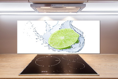 Cooker splashback Lime