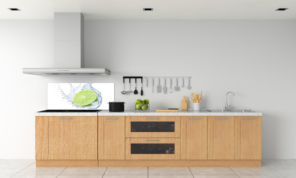 Cooker splashback Lime