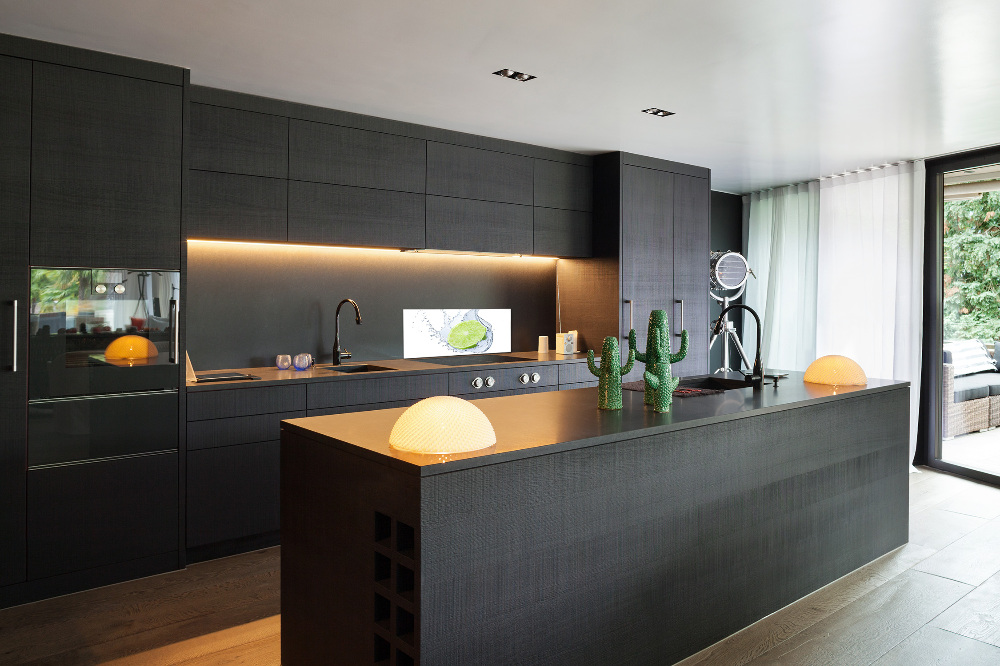 Cooker splashback Lime