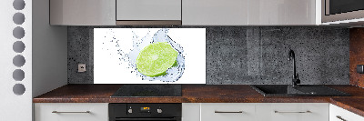 Cooker splashback Lime