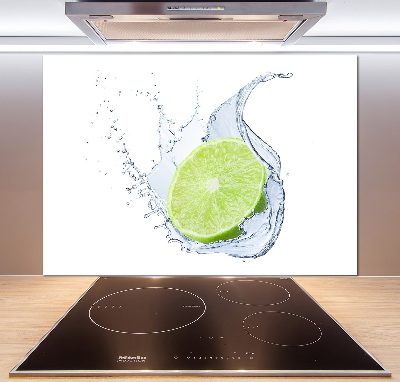 Cooker splashback Lime