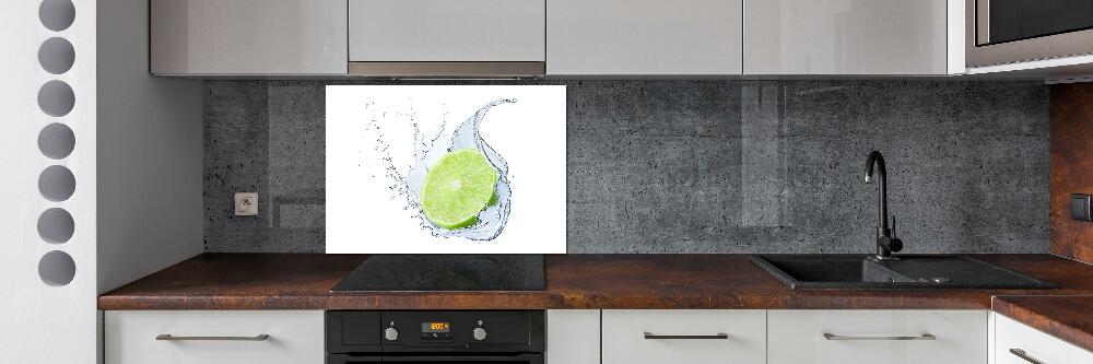 Cooker splashback Lime