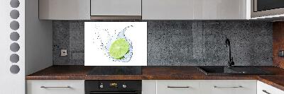 Cooker splashback Lime