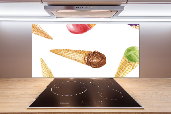 Cooker splashback Ice-cream