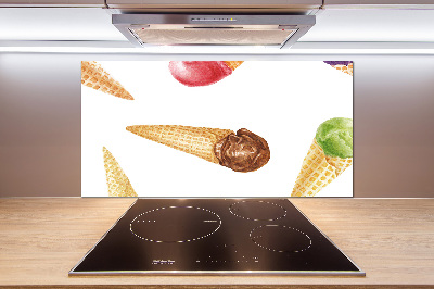 Cooker splashback Ice-cream